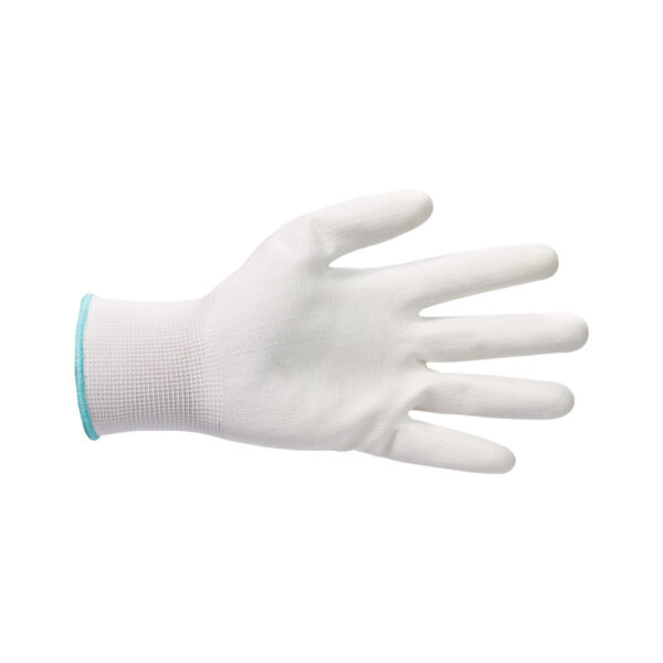 Paquete de 10 pares de guantes de trabajo de nailon - blancos - talla XL