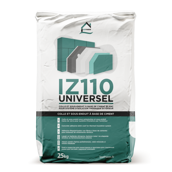 revestimiento gris de enlucido izotherm iz110 recubrimiento de fibra