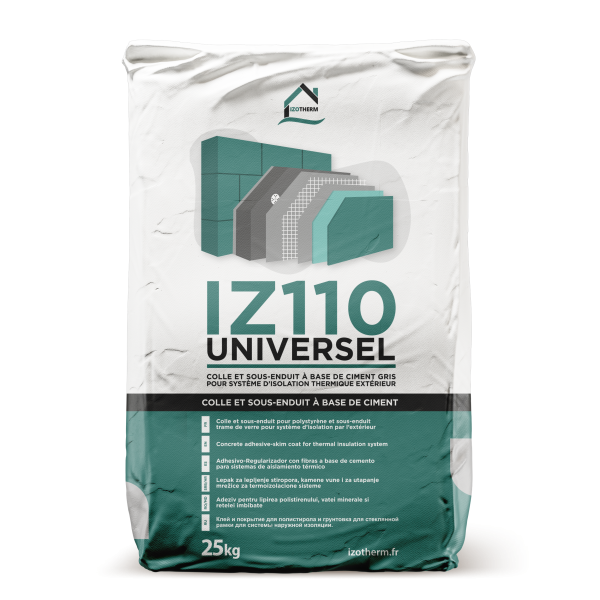 revestimiento gris de enlucido izotherm iz110 recubrimiento de fibra