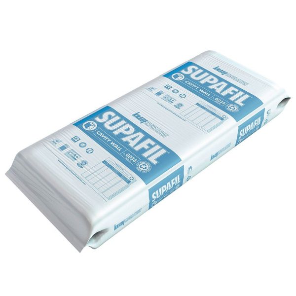 lana de vidrio para insuflar knauf supafil cavity wall 034 – saco de 16,6 kg
