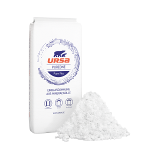 lana soplada de vidrio ursa pureone pure floc kd bolsa de 16,6 kg